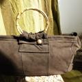 Handbag with bamboo handles - Handbags & wallets - sewing