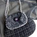 Grey handbag - Handbags & wallets - sewing