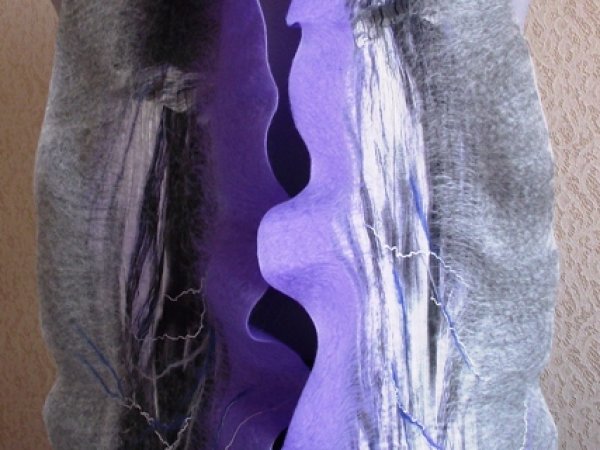 Scarf gray-violet 2