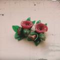 Antik roses - Earrings - beadwork