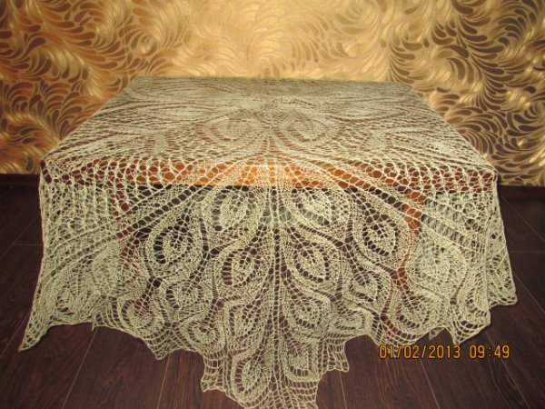 Knitting needles woven linen tablecloth - Tablecloths & napkins