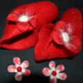Arrayed birthday :) - Shoes & slippers - felting