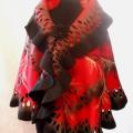 Black and red party - Wraps & cloaks - felting