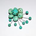 Brooch " emerald " - Brooches - beadwork