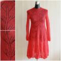 Red dress - Dresses - knitwork
