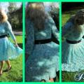 " sky-blue " - Dresses - knitwork