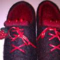 strawberries - Shoes & slippers - felting