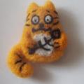 Keychain Katinelis - Pendants - felting