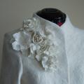 Wedding jacket with flowers - Jackets & coats - felting