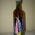 Between the flowers - Decorated bottles - making