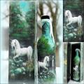 Unicorn Valley - Decorated bottles - making