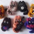 Key Chains katinukas - Pendants - felting