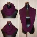 Purple Snood - Wraps & cloaks - knitwork