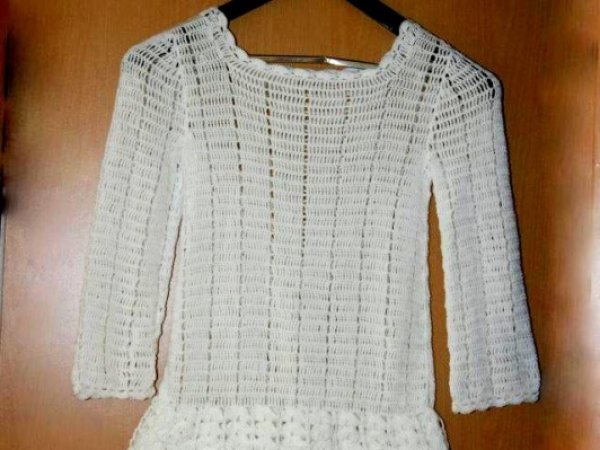 Crocheted dress - Dresses
