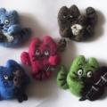 Key Chains katinukas - Pendants - felting