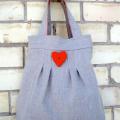 Natural linen bag - Handbags & wallets - sewing