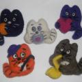 Key Chains katinukas - Pendants - felting