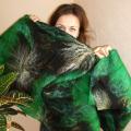 Green Spring - Wraps & cloaks - felting