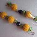 Suveltukai - Earrings - felting