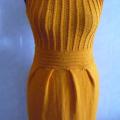 Bright yellow dress - Dresses - knitwork