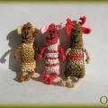 Brooches ewe and morels - Other knitwear - knitwork