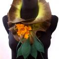 Brown-green scarf - Scarves & shawls - felting