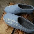 The autumn sky - Shoes & slippers - felting