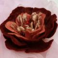 Roze " Clementina Carbonieri " - Flowers - felting
