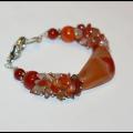 Carnelian bracelet - Bracelets - beadwork