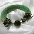 Bracelets " green lawns " - Bracelets - felting