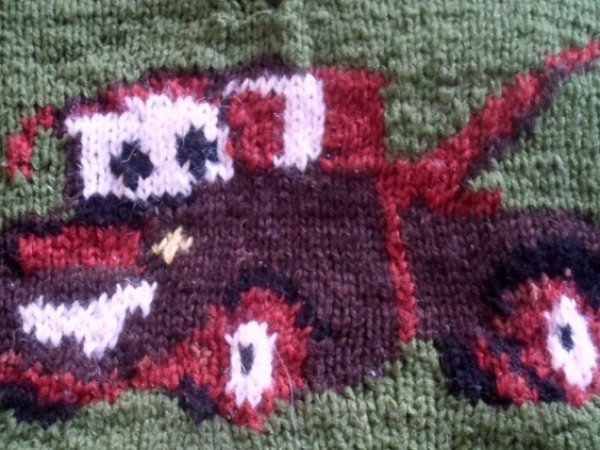 Knitted winted vest with cars - Blouses & jackets
