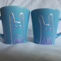 Cups " Bunnies " - Glassware - making