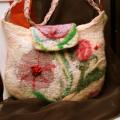 Manual " & quot flowering; - Handbags & wallets - felting