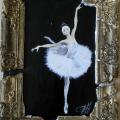 Old Theatre ballerina - Acrylic painting - drawing