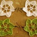 " & quot Flowers; - Earrings - needlework