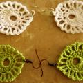 " wheels " - Earrings - needlework