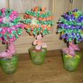 Candy tree for children - Floristics - making