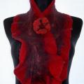 red more - Scarves & shawls - felting