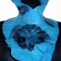 electric blue - Scarves & shawls - felting