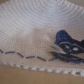 Blue kitten cap - Hats  - needlework