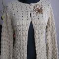 Beige jacket - Sweaters & jackets - knitwork