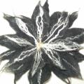 Black Flower - Flowers - felting