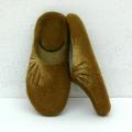 Autumnal green slippers - Shoes & slippers - felting