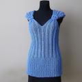 Bluish blouse - Blouses & jackets - knitwork