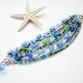 Light blue bracelet - Bracelets - beadwork
