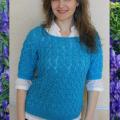 TOPS: bluish - Blouses & jackets - knitwork