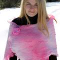 And again the pink - Scarves & shawls - felting