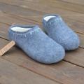 Grey ... classic ... - Shoes & slippers - felting
