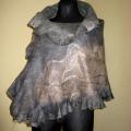 Gray cloak - Wraps & cloaks - felting