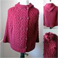 Bordeaux mantle - Wraps & cloaks - knitwork